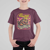 Funny I Am Yelling Carl T Shirt For Kid Screaming Donut Cat Meme