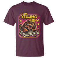 Funny I Am Yelling Carl T Shirt Screaming Donut Cat Meme