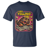 Funny I Am Yelling Carl T Shirt Screaming Donut Cat Meme