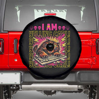 Funny I Am Yelling Carl Donut Cat Meme Spare Tire Cover