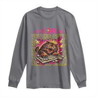 Funny I Am Yelling Carl Donut Cat Meme Long Sleeve Shirt