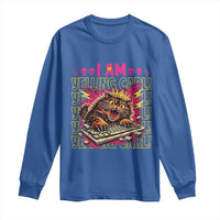 Funny I Am Yelling Carl Donut Cat Meme Long Sleeve Shirt