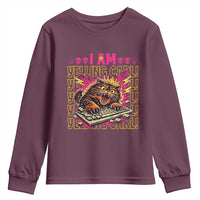 Funny I Am Yelling Carl Donut Cat Meme Youth Sweatshirt