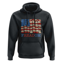 Freedom to Read Books Freadom Hoodie USA Flag Patriotic Library Book Lover
