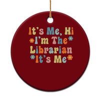 It's Me Hi I'm The Librarian Summer Reading Ceramic Ornament Funny Back to School