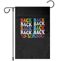 Groovy Back To School Garden Flag First Day of School Colorful Teacher Student Kids