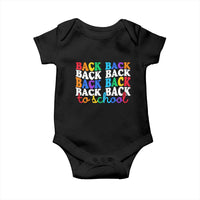 Groovy Back To School Baby Onesie First Day of School Colorful Teacher Student Kids