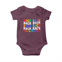 Groovy Back To School Baby Onesie First Day of School Colorful Teacher Student Kids