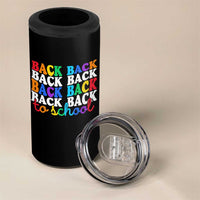 Groovy Back To School 4 in 1 Can Cooler Tumbler First Day of School Colorful Teacher Student Kids