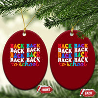 Groovy Back To School Ceramic Ornament First Day of School Colorful Teacher Student Kids