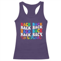 Groovy Back To School Racerback Tank Top First Day of School Colorful Teacher Student Kids