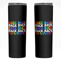 Groovy Back To School Skinny Tumbler First Day of School Colorful Teacher Student Kids