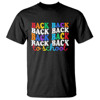 Groovy Back To School T Shirt First Day of School Colorful Teacher Student Kids