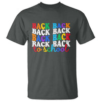 Groovy Back To School T Shirt First Day of School Colorful Teacher Student Kids