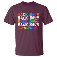 Groovy Back To School T Shirt First Day of School Colorful Teacher Student Kids
