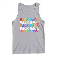 Groovy Back To School Tank Top First Day of School Colorful Teacher Student Kids