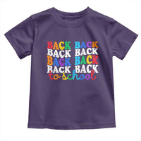 Groovy Back To School Toddler T Shirt First Day of School Colorful Teacher Student Kids