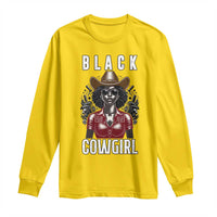 Black Cowgirl Rodeo Long Sleeve Shirt African American Western Country Texas - Wonder Print Shop