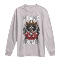 Black Cowgirl Rodeo Long Sleeve Shirt African American Western Country Texas - Wonder Print Shop