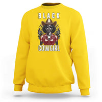 Black Cowgirl Rodeo Sweatshirt African American Western Country Texas - Wonder Print Shop