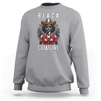 Black Cowgirl Rodeo Sweatshirt African American Western Country Texas - Wonder Print Shop