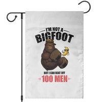 Funny Bigfoot Gym Garden Flag I Am Not A Bigfoot But I Can Beat Off 100 Men - Wonder Print Shop