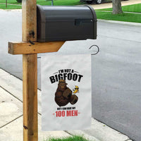 Funny Bigfoot Gym Garden Flag I Am Not A Bigfoot But I Can Beat Off 100 Men - Wonder Print Shop