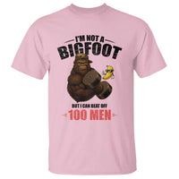 Funny Bigfoot Gym T Shirt I Am Not A Bigfoot But I Can Beat Off 100 Men - Wonder Print Shop