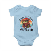 Funny Frog Knight Baby Onesie T'was The 'Tism M'Lord Medieval Knight - Wonder Print Shop