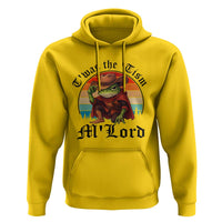 Funny Frog Knight Hoodie T'was The 'Tism M'Lord Medieval Knight - Wonder Print Shop