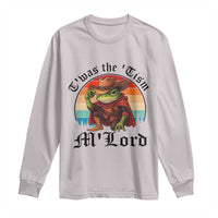 Funny Frog Knight Long Sleeve Shirt T'was The 'Tism M'Lord Medieval Knight - Wonder Print Shop