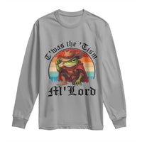 Funny Frog Knight Long Sleeve Shirt T'was The 'Tism M'Lord Medieval Knight - Wonder Print Shop