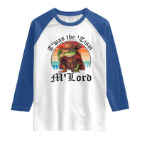 Funny Frog Knight Raglan Shirt T'was The 'Tism M'Lord Medieval Knight - Wonder Print Shop