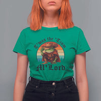 Funny Frog Knight T Shirt For Women T'was The 'Tism M'Lord Medieval Knight - Wonder Print Shop