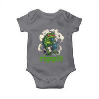 Rippit Stoner Frog Baby Onesie Smoking Weed Pot Marijuana Cannabis 420 - Wonder Print Shop