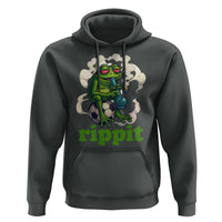 Rippit Stoner Frog Hoodie Smoking Weed Pot Marijuana Cannabis 420 - Wonder Print Shop