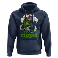 Rippit Stoner Frog Hoodie Smoking Weed Pot Marijuana Cannabis 420 - Wonder Print Shop