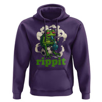Rippit Stoner Frog Hoodie Smoking Weed Pot Marijuana Cannabis 420 - Wonder Print Shop