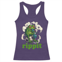 Rippit Stoner Frog Racerback Tank Top Smoking Weed Pot Marijuana Cannabis 420 - Wonder Print Shop