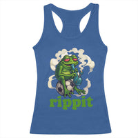 Rippit Stoner Frog Racerback Tank Top Smoking Weed Pot Marijuana Cannabis 420 - Wonder Print Shop