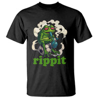 Rippit Stoner Frog T Shirt Smoking Weed Pot Marijuana Cannabis 420 - Wonder Print Shop