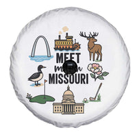 Meet Me in Missouri State Map Souvenir Spare Tire Cover