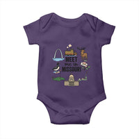 Meet Me in Missouri State Map Souvenir Baby Onesie