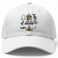 Meet Me in Missouri State Map Souvenir Baseball Cap