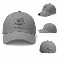Meet Me in Missouri State Map Souvenir Baseball Cap