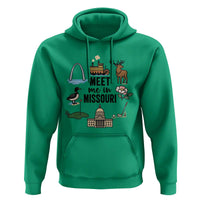 Meet Me in Missouri State Map Souvenir Hoodie