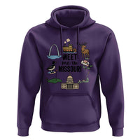 Meet Me in Missouri State Map Souvenir Hoodie
