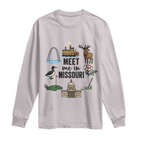 Meet Me in Missouri State Map Souvenir Long Sleeve Shirt