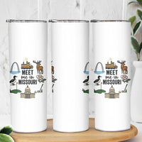 Meet Me in Missouri State Map Souvenir Skinny Tumbler