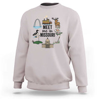 Meet Me in Missouri State Map Souvenir Sweatshirt